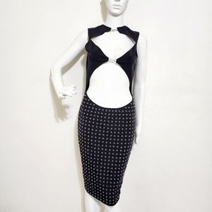Rare Gianni Versace Studded Dress sz 42, XS/SM